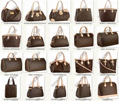 lv types of bags|lv bag price list.